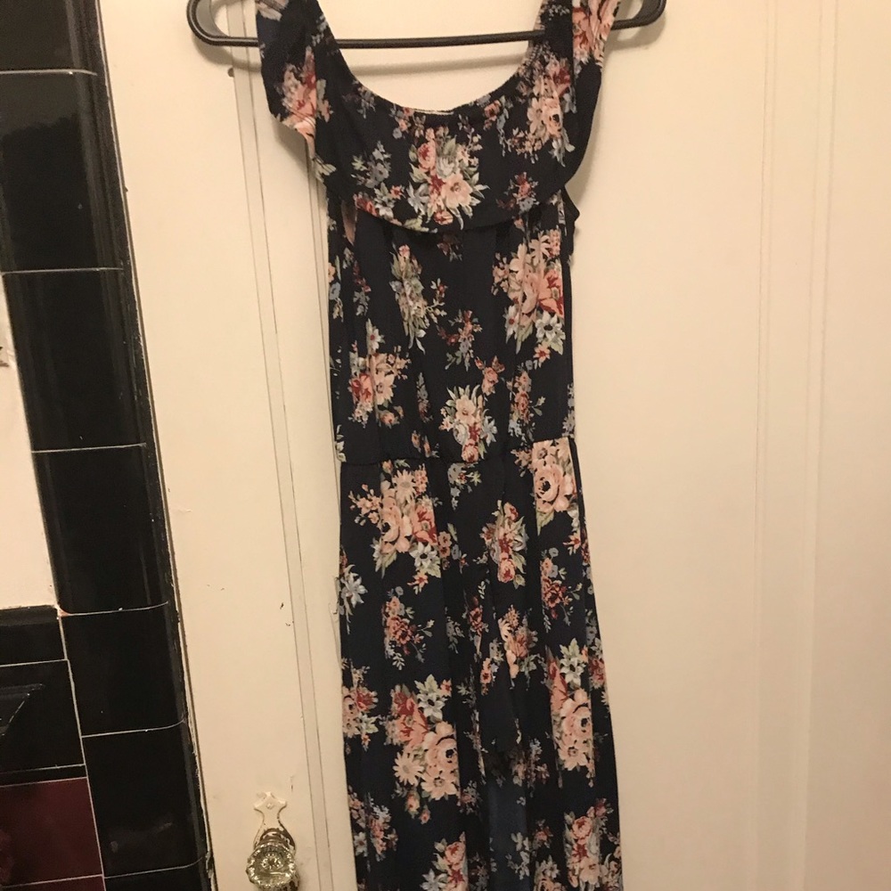 Silky flowery romper
